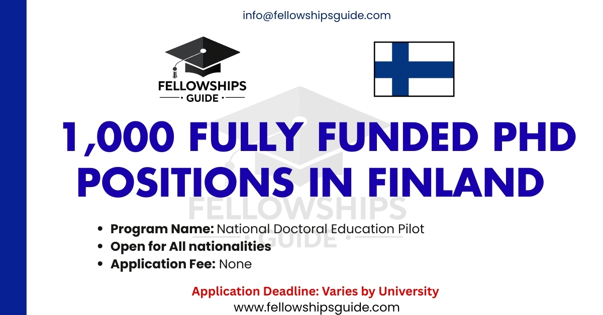 1,000 Fully Funded PhD Positions in Finland