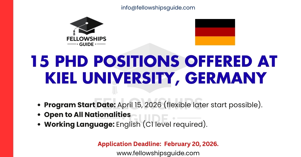15 PhD Positions offered at Kiel University, Germany