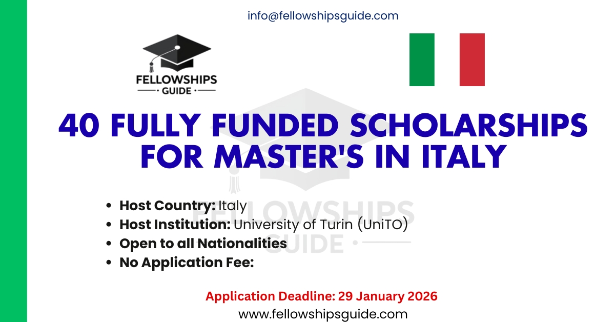 40 Fully Funded Scholarships for Master's in Italy