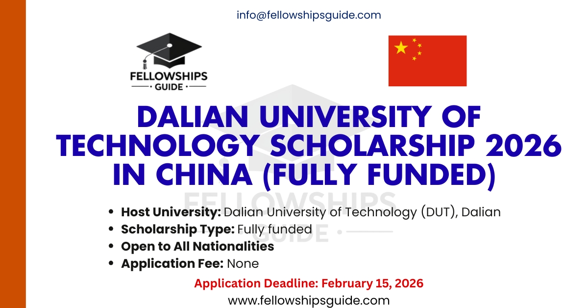 Dalian University of Technology Scholarship 2026 in China