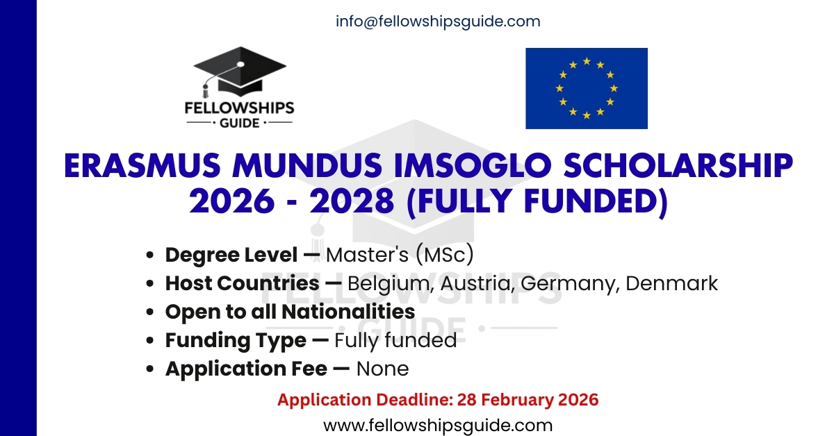 Erasmus Mundus IMSOGLO Scholarship 2026 - 2028