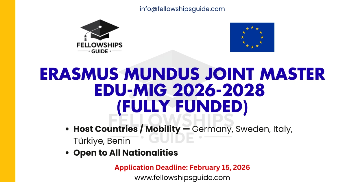Erasmus Mundus Joint Master EDU-MIG 2026-2028