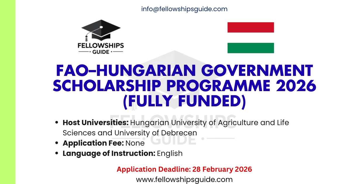 FAO–Hungarian Government Scholarship Programme 2026