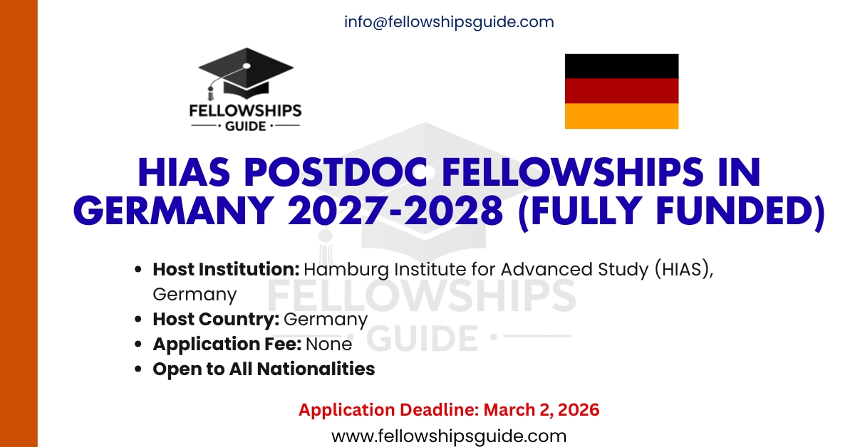 HIAS Postdoc Fellowships in Germany 2027-2028