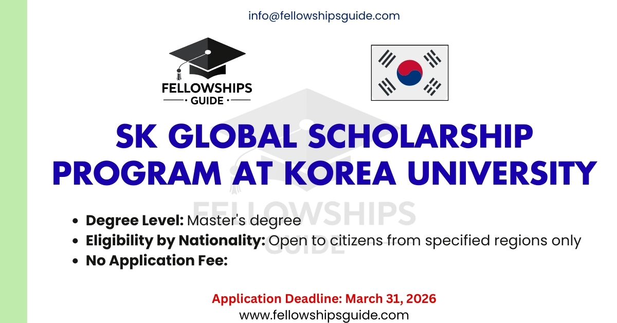 SK Global Scholarship Program at Korea University