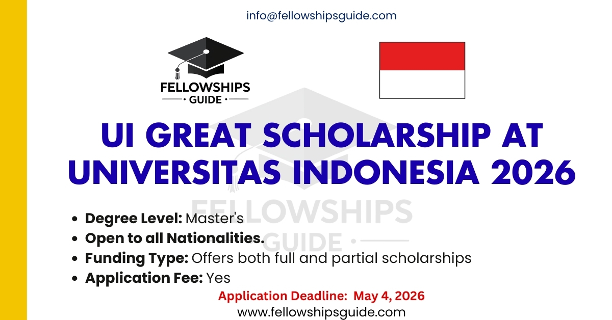 UI GREAT Scholarship at Universitas Indonesia 2026