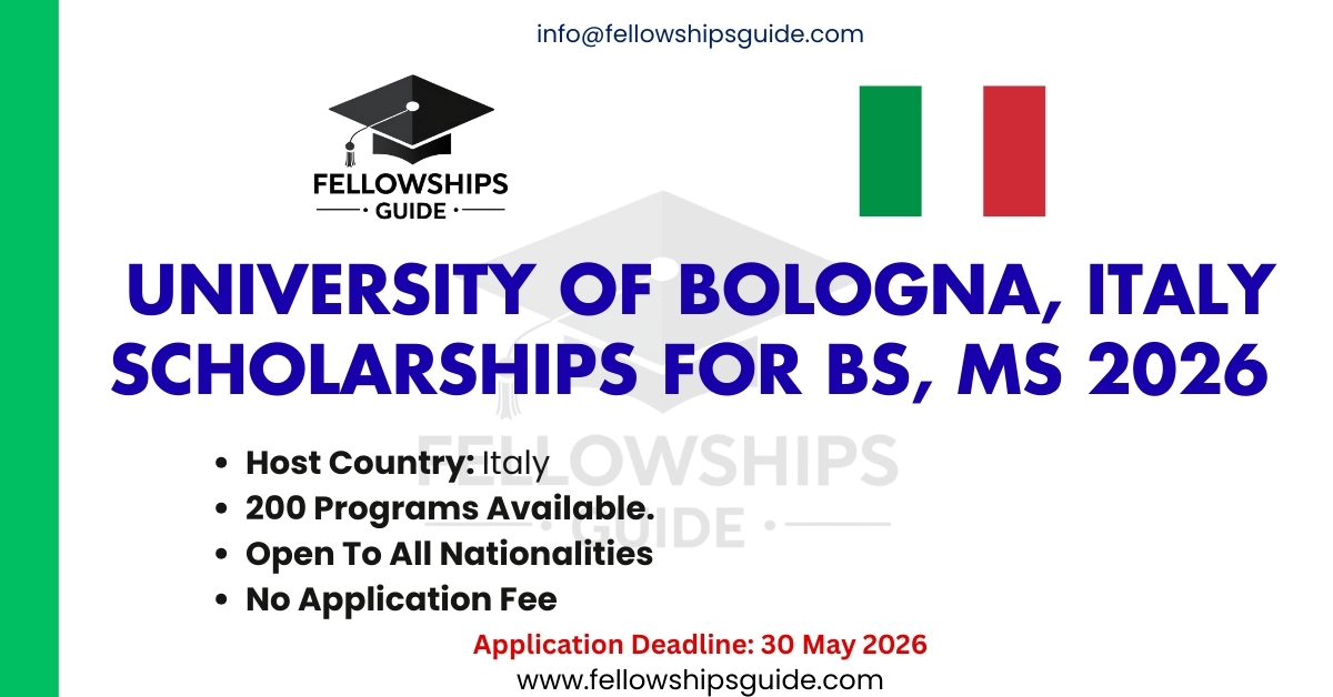 University of Bologna, Italy Scholarships for BS, MS 2026