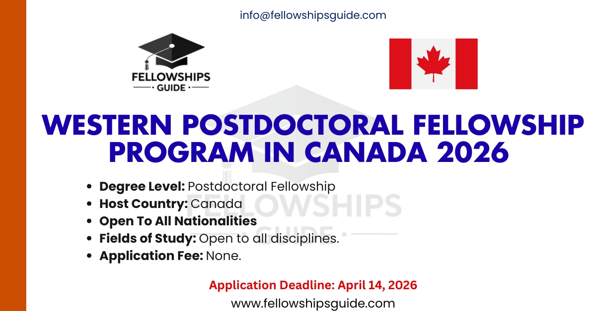Western Postdoctoral Fellowship Program in Canada 2026