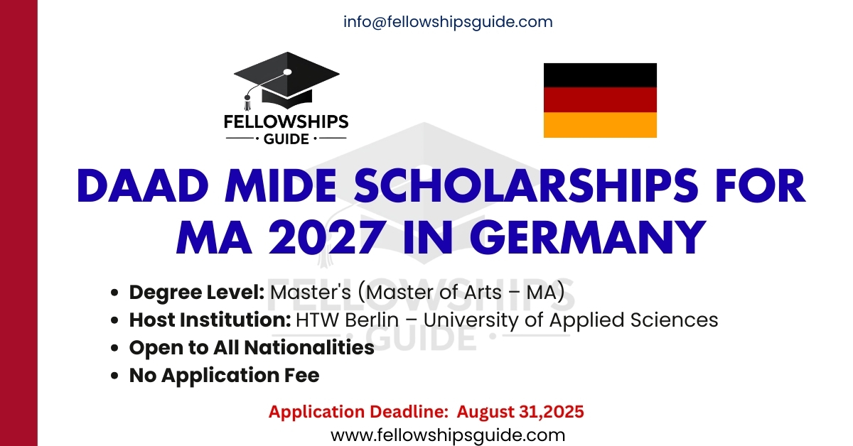 DAAD MIDE Scholarships for MA 2027 in Germany