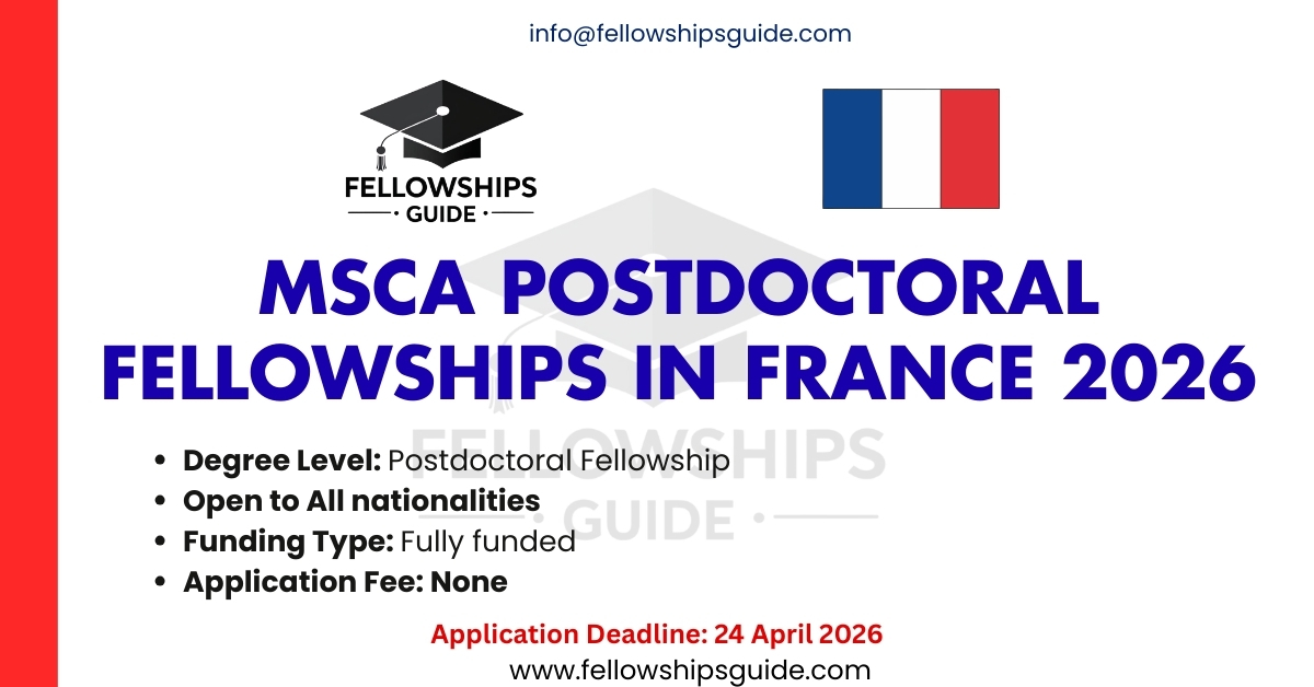 MSCA Postdoctoral Fellowships in France 2026