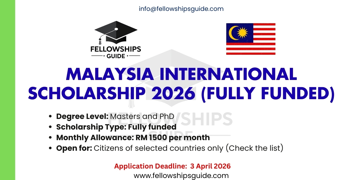 Malaysia International Scholarship 2026 (Fully Funded)