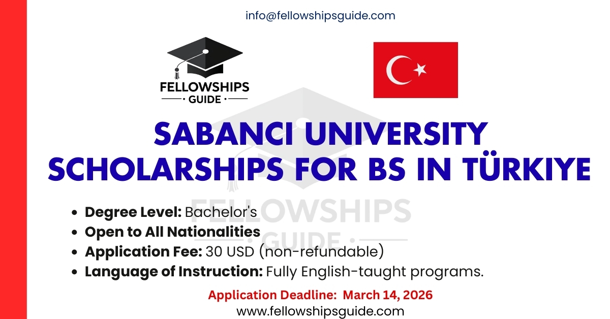 Sabancı University Scholarships for BS in Türkiye