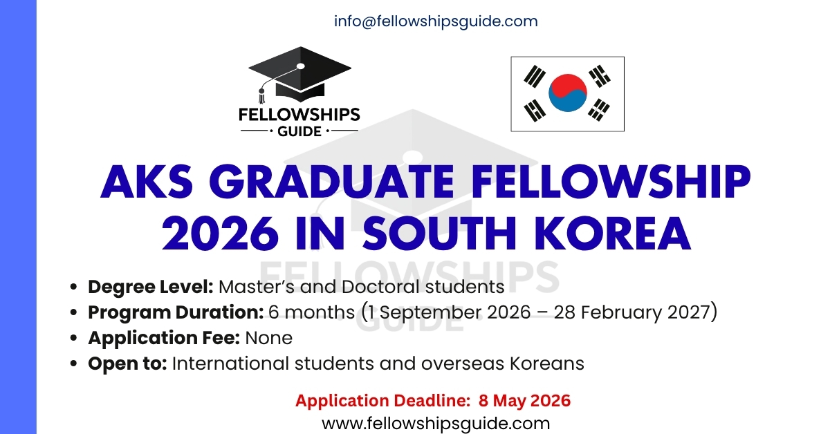 AKS Graduate Fellowship 2026 in South Korea (Fully Funded)