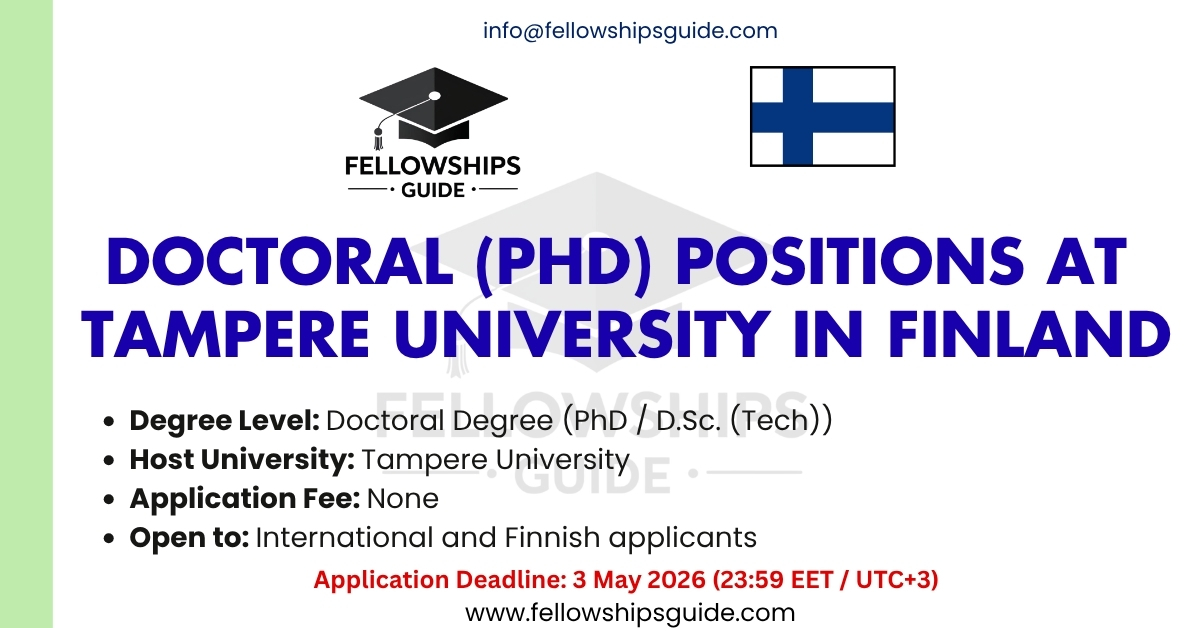 Doctoral (PhD) Positions at Tampere University in Finland