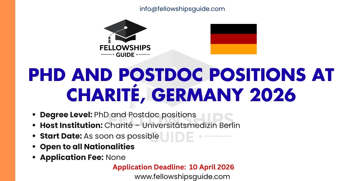 Fully Funded PhD and Postdoc Positions at Charité, Germany 2026