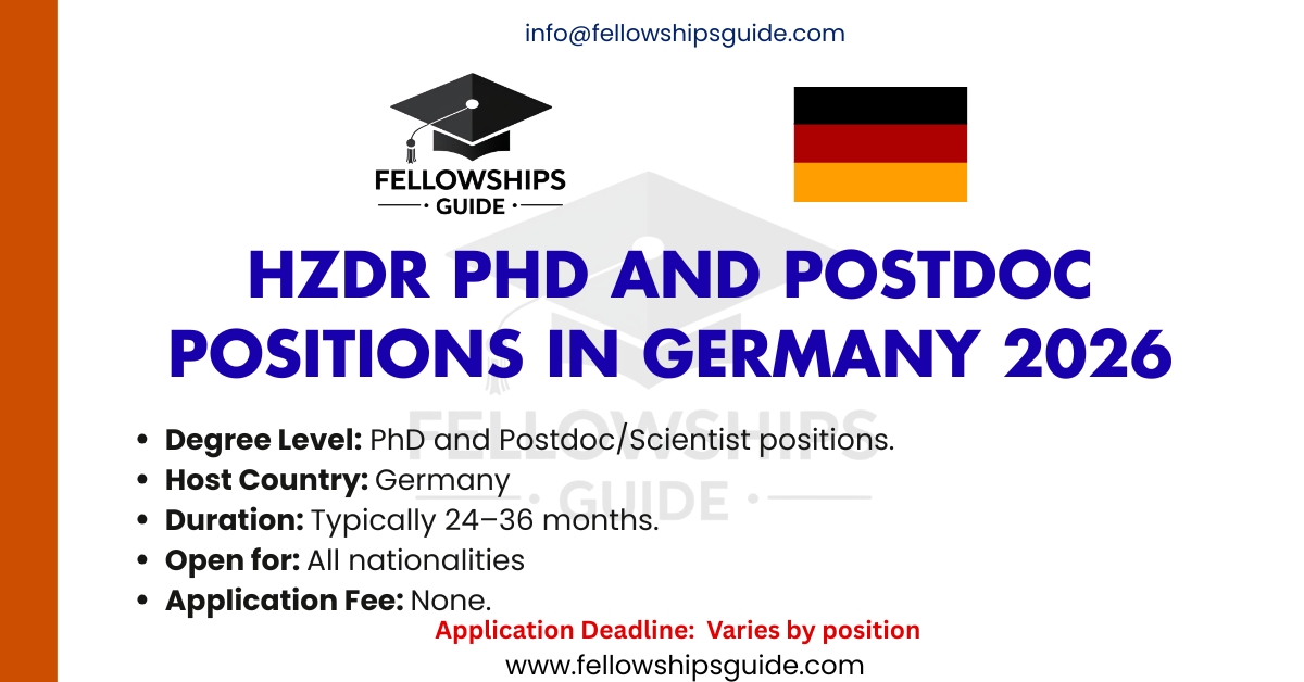 HZDR PhD and Postdoc Positions in Germany 2026