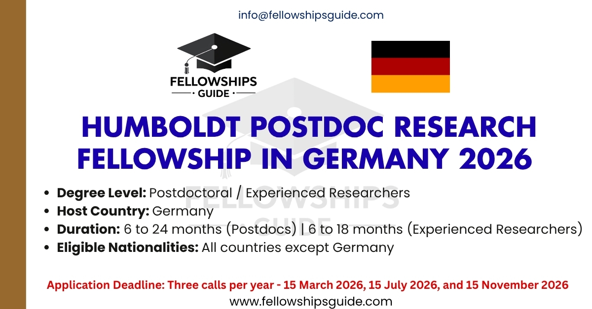 Humboldt Postdoc Research Fellowship in Germany 2026
