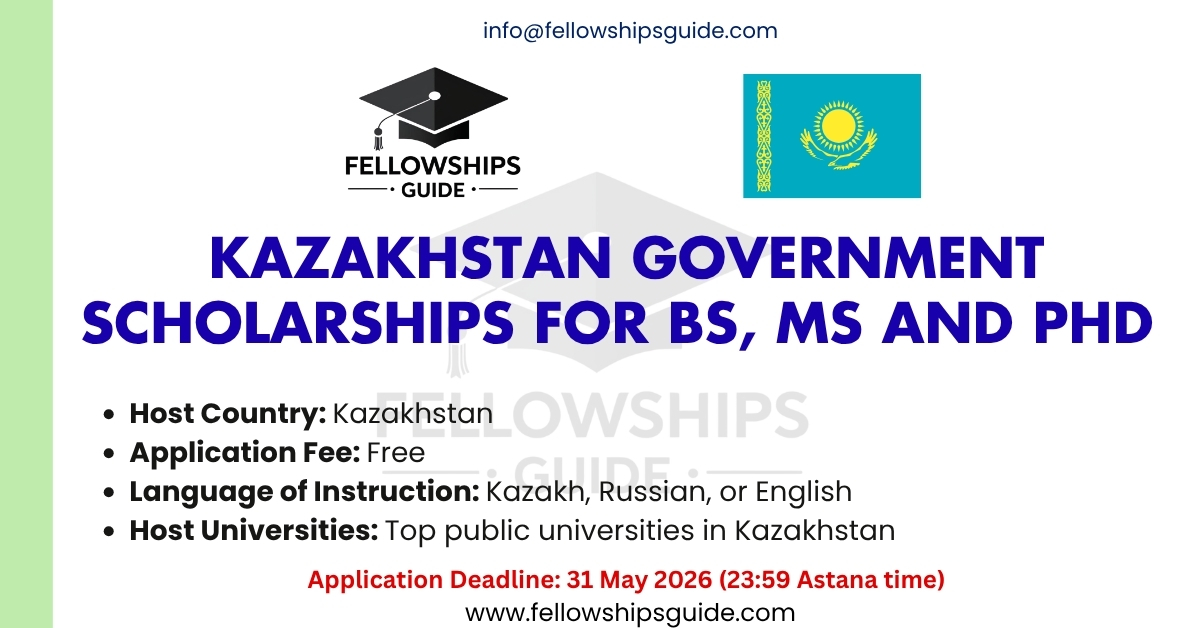Kazakhstan Government Scholarships for BS, MS and PhD