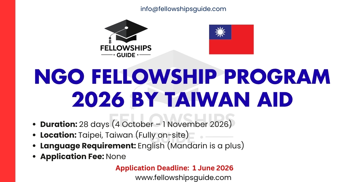 NGO Fellowship Program 2026 by Taiwan AID