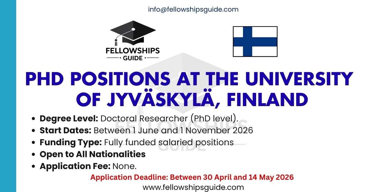 PhD Positions at the University of Jyväskylä, Finland