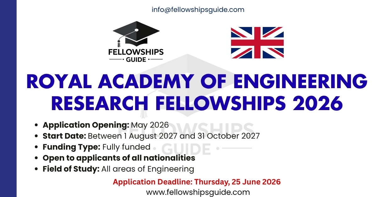 Royal Academy of Engineering Research Fellowships 2026