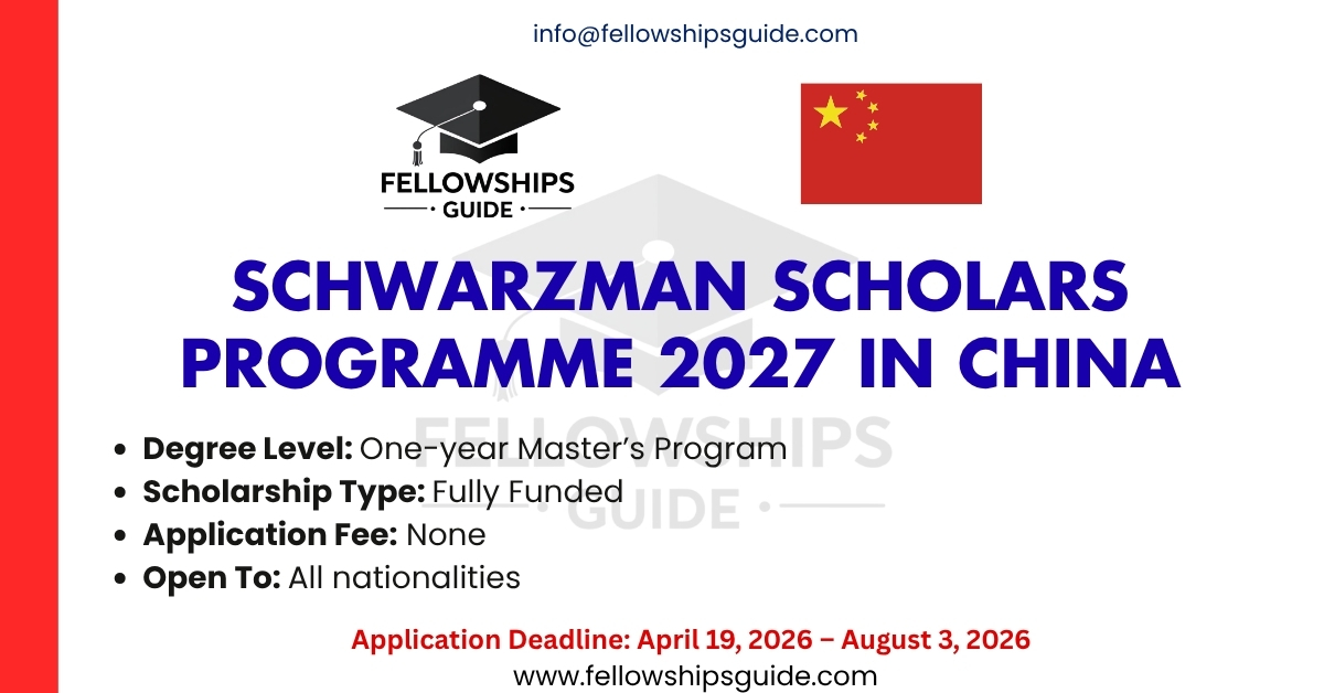 Schwarzman Scholars Programme 2027 in China
