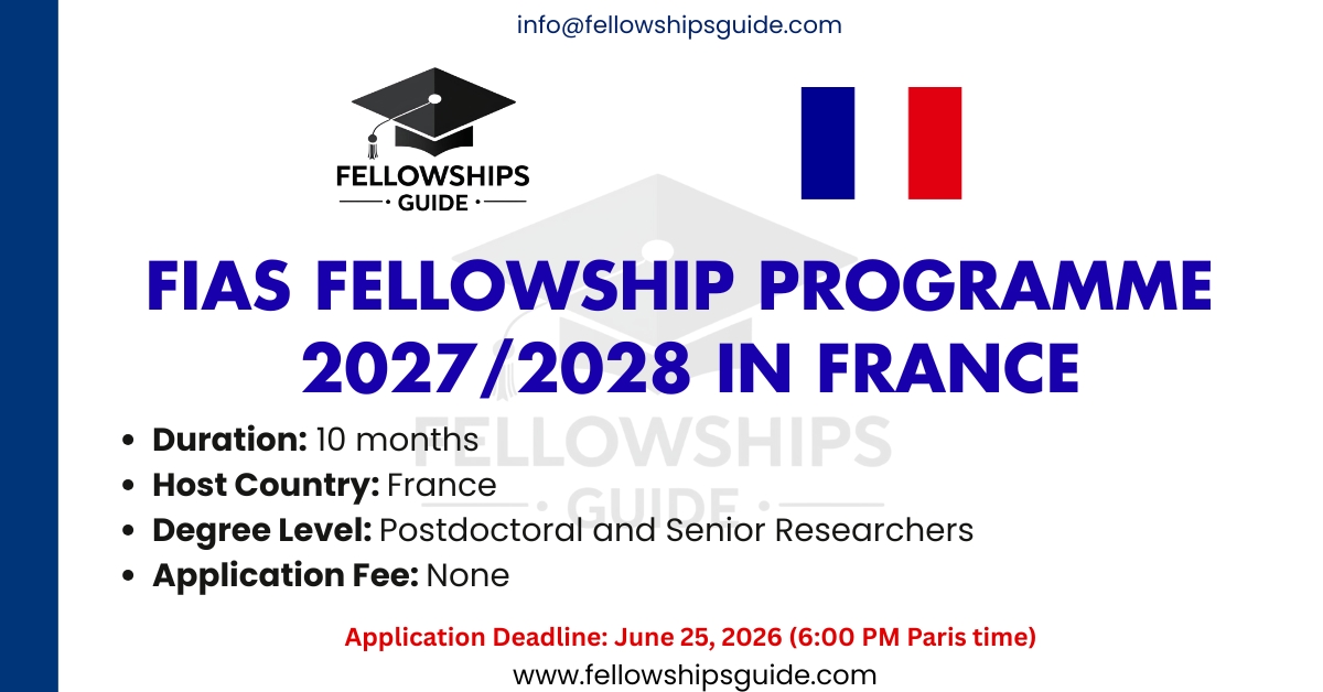 FIAS Fellowship Programme 2027/2028 in France