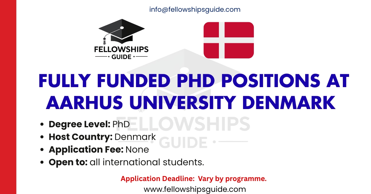 Fully Funded PhD Positions at Aarhus University Denmark