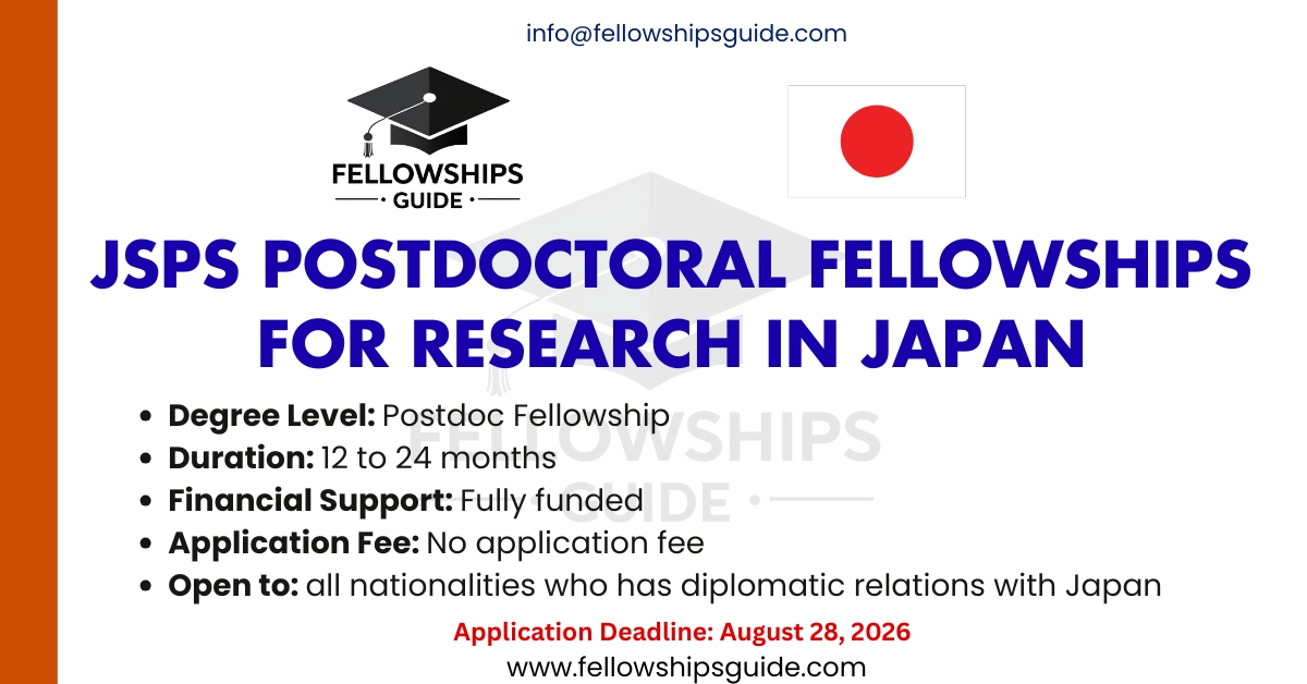 JSPS Postdoctoral Fellowships for Research in Japan