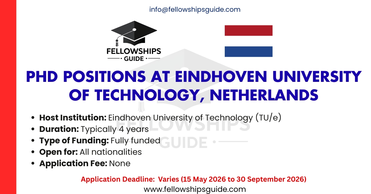 PhD positions at Eindhoven University of Technology, Netherlands