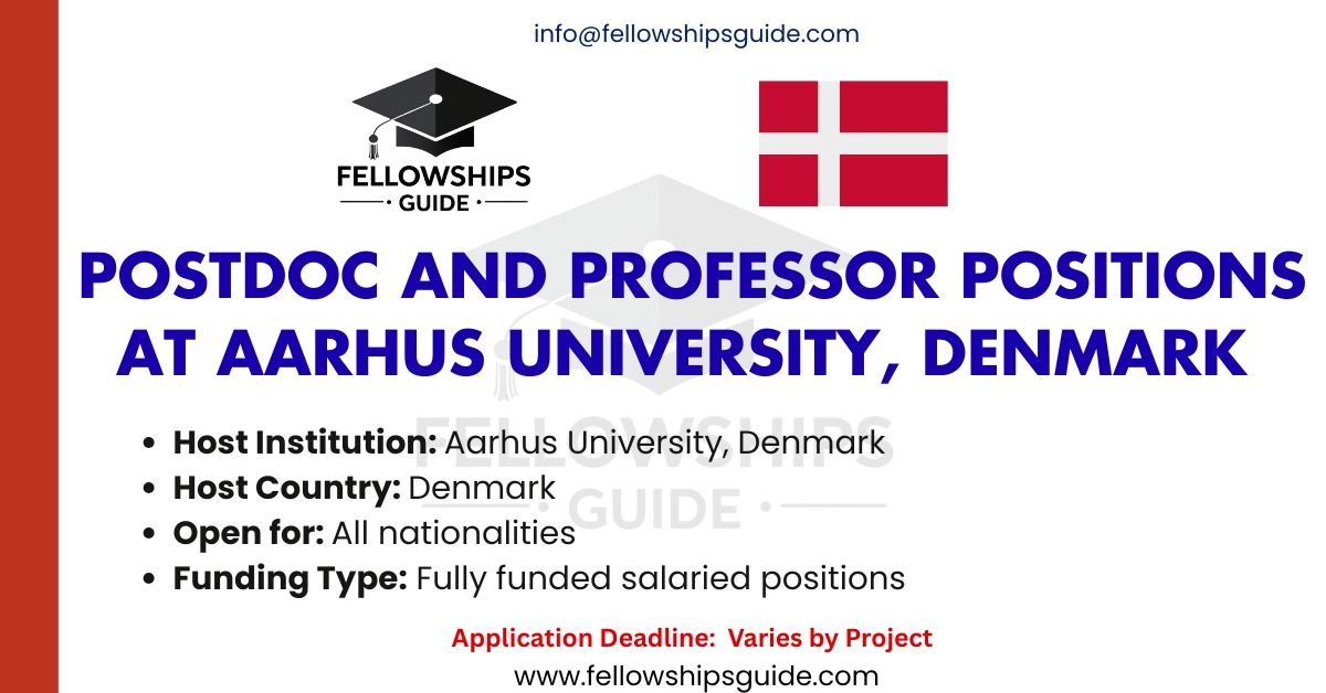Postdoc and Professor Positions at Aarhus University, Denmark