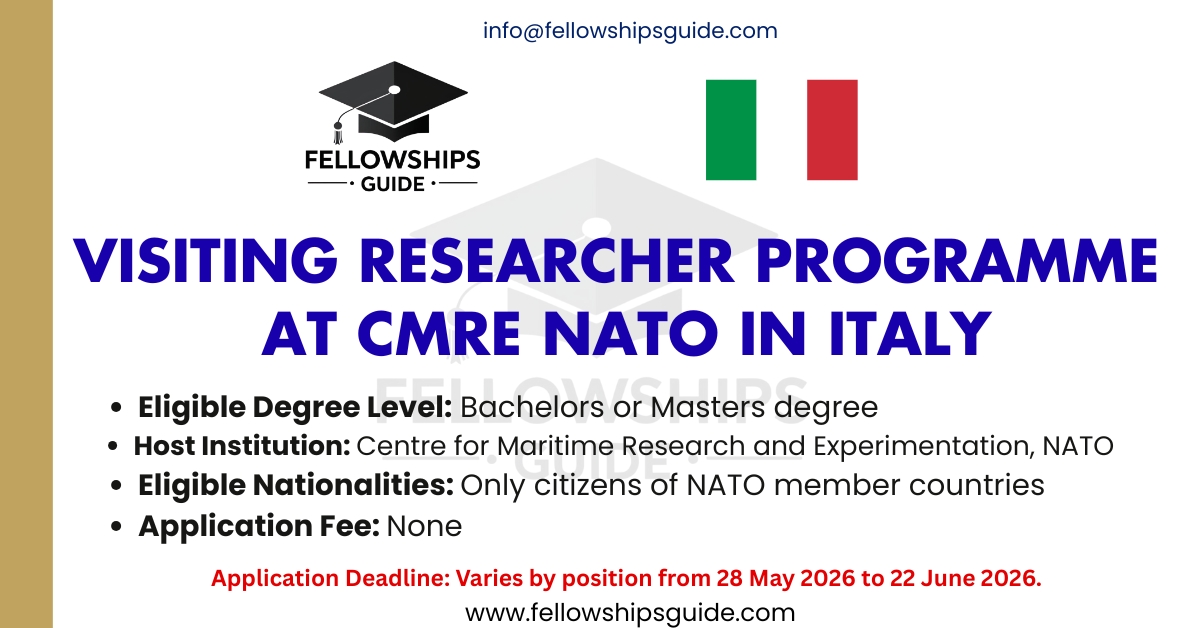 Visiting Researcher Programme at CMRE NATO in Italy