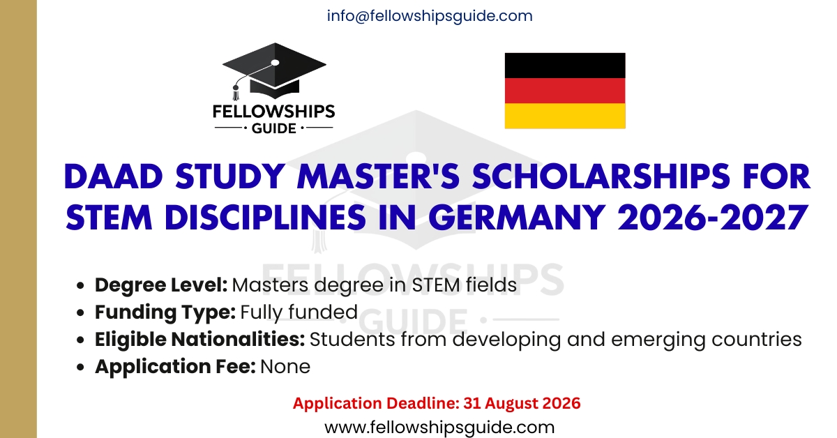 DAAD Study Master's Scholarships for STEM Disciplines in Germany 2026-2027