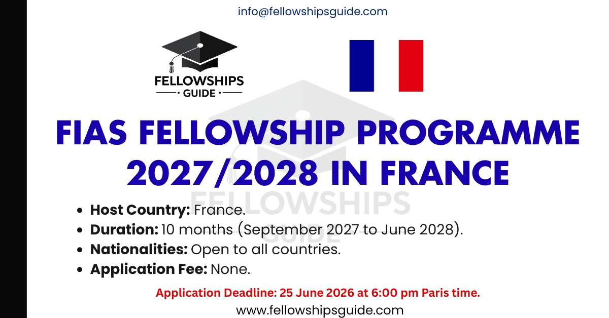 FIAS Fellowship Programme 2027/2028 in France