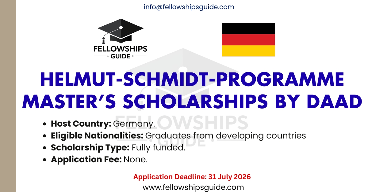 Helmut-Schmidt-Programme Master’s Scholarships by DAAD