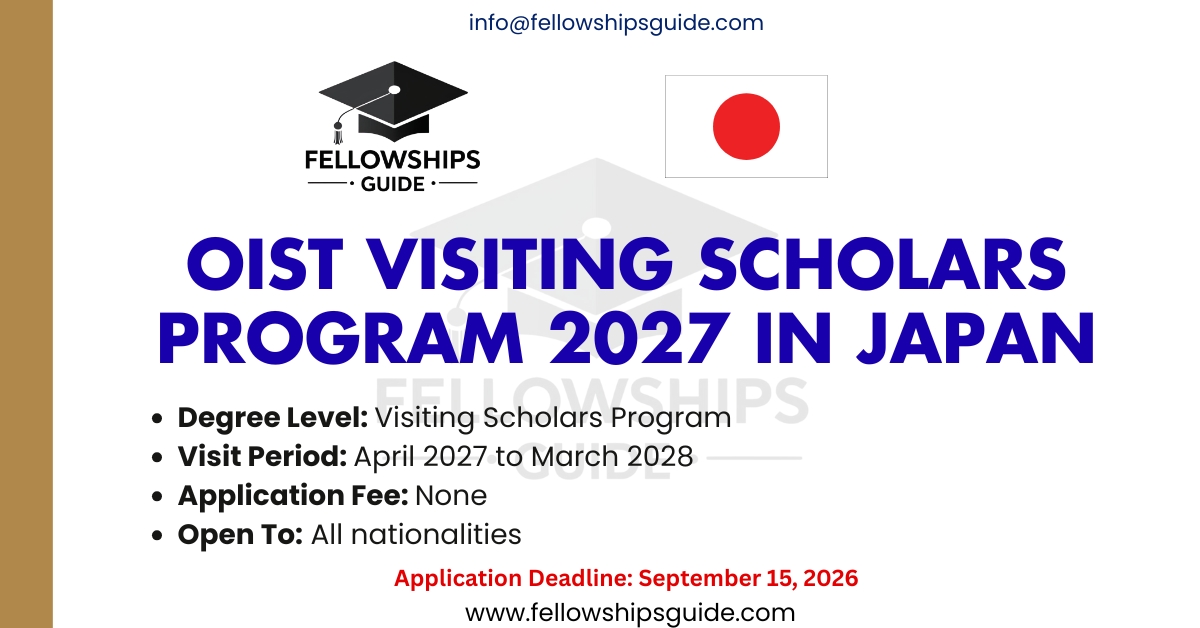 OIST Visiting Scholars Program 2027 in Japan