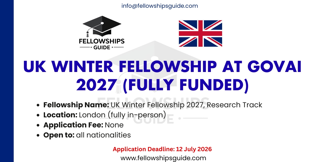 UK Winter Fellowship at GovAI 2027 (Fully Funded)