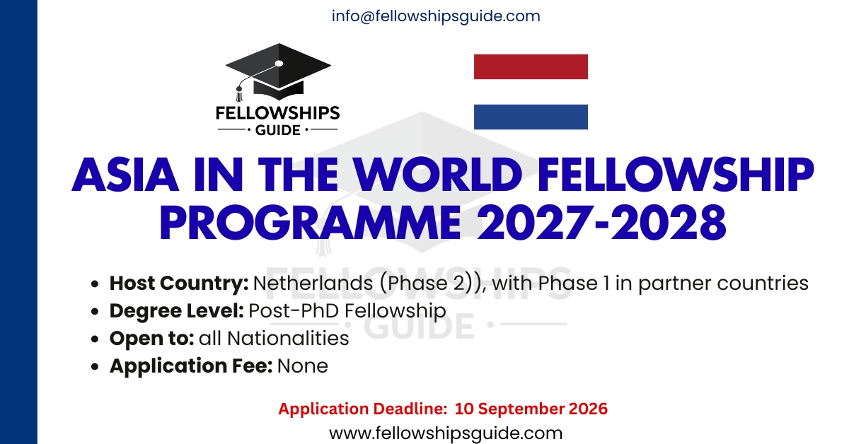 Asia in the World Fellowship Programme 2027-2028