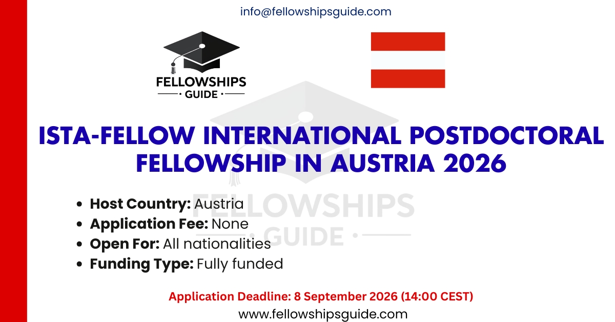 ISTA-Fellow International Postdoctoral Fellowship in Austria 2026