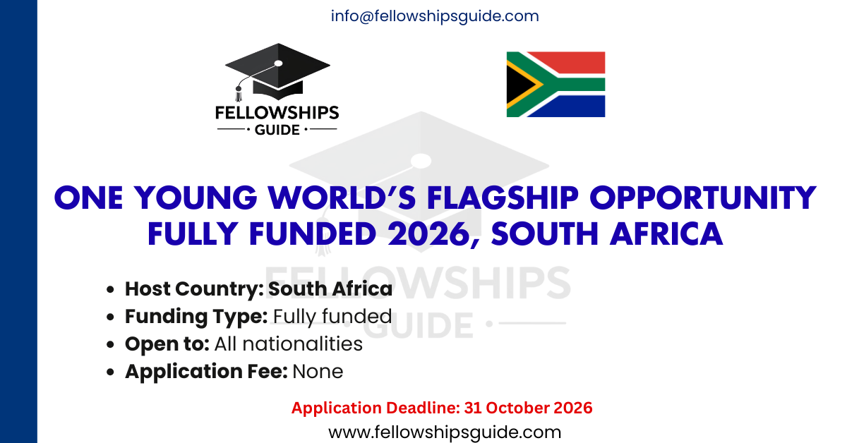 One Young World’s flagship opportunity fully funded 2026, South Africa
