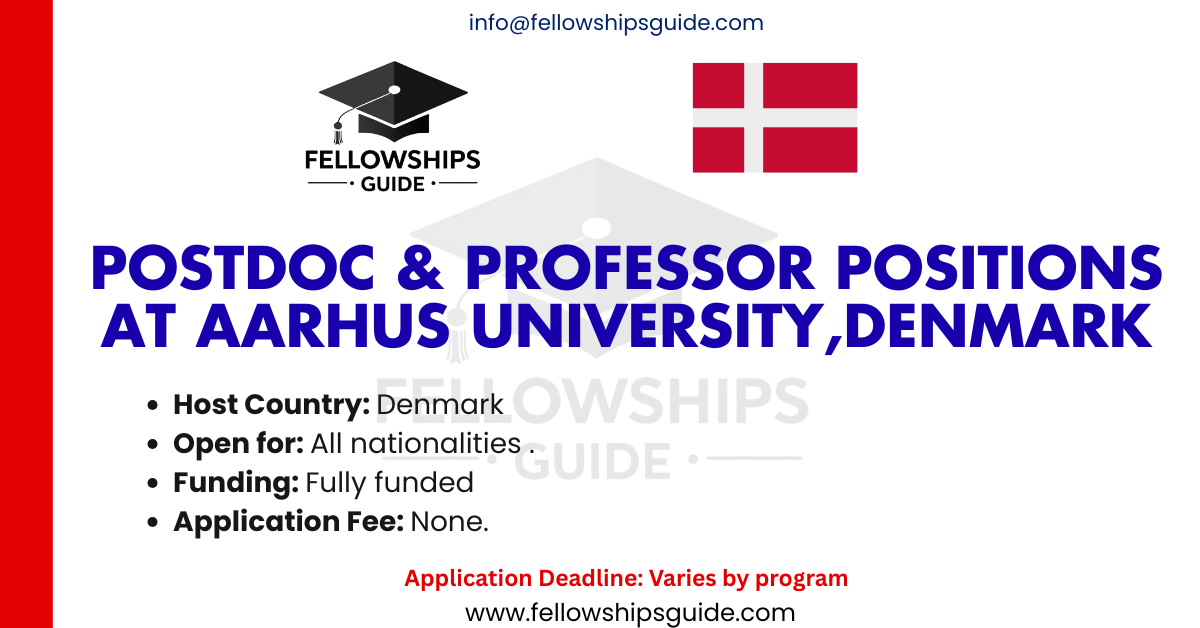 Postdoc & Professor positions at Aarhus University,Denmark