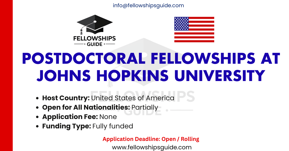 Postdoctoral Fellowships at Johns Hopkins University