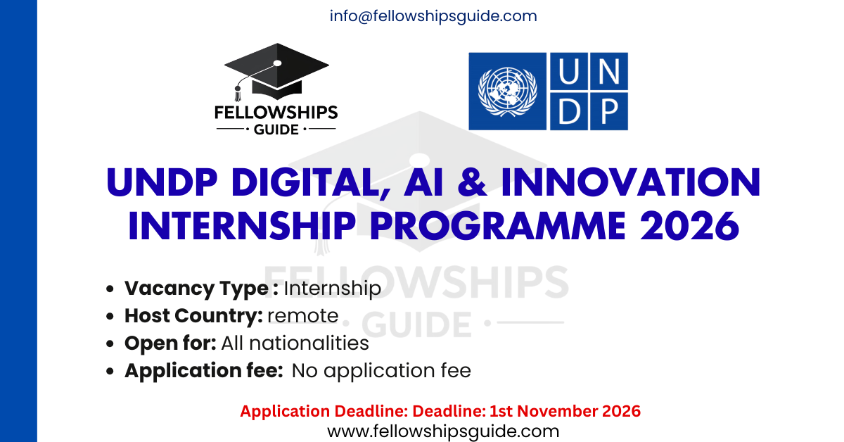 UNDP Digital, AI & Innovation Internship programme 2026