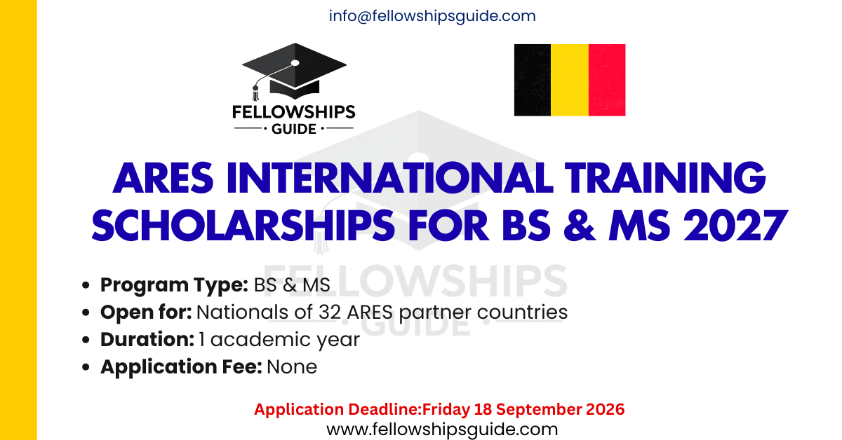 ARES International Training Scholarships for BS & MS 2027