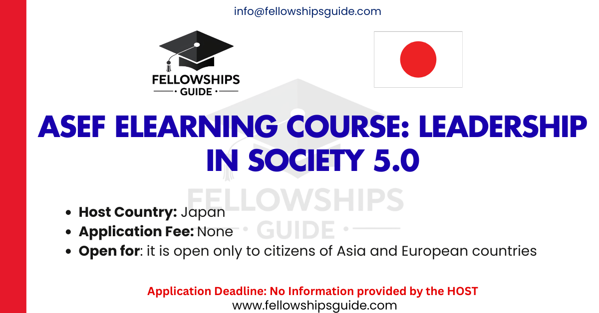ASEF ELEARNING COURSE: LEADERSHIP IN SOCIETY 5.0
