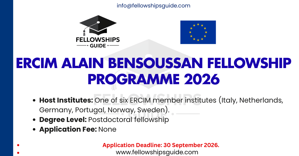 ERCIM Alain Bensoussan Fellowship Programme 2026