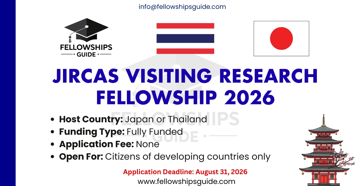 JIRCAS Visiting Research Fellowship in Thailand & Japan 2026
