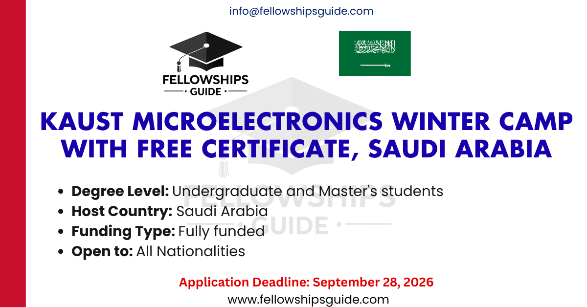 KAUST Microelectronics Winter Camp with Free Certificate, Saudi Arabia