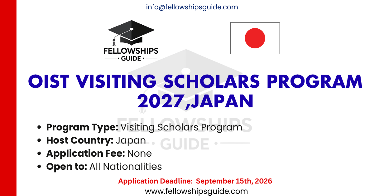 OIST Visiting Scholars Program 2027,Japan