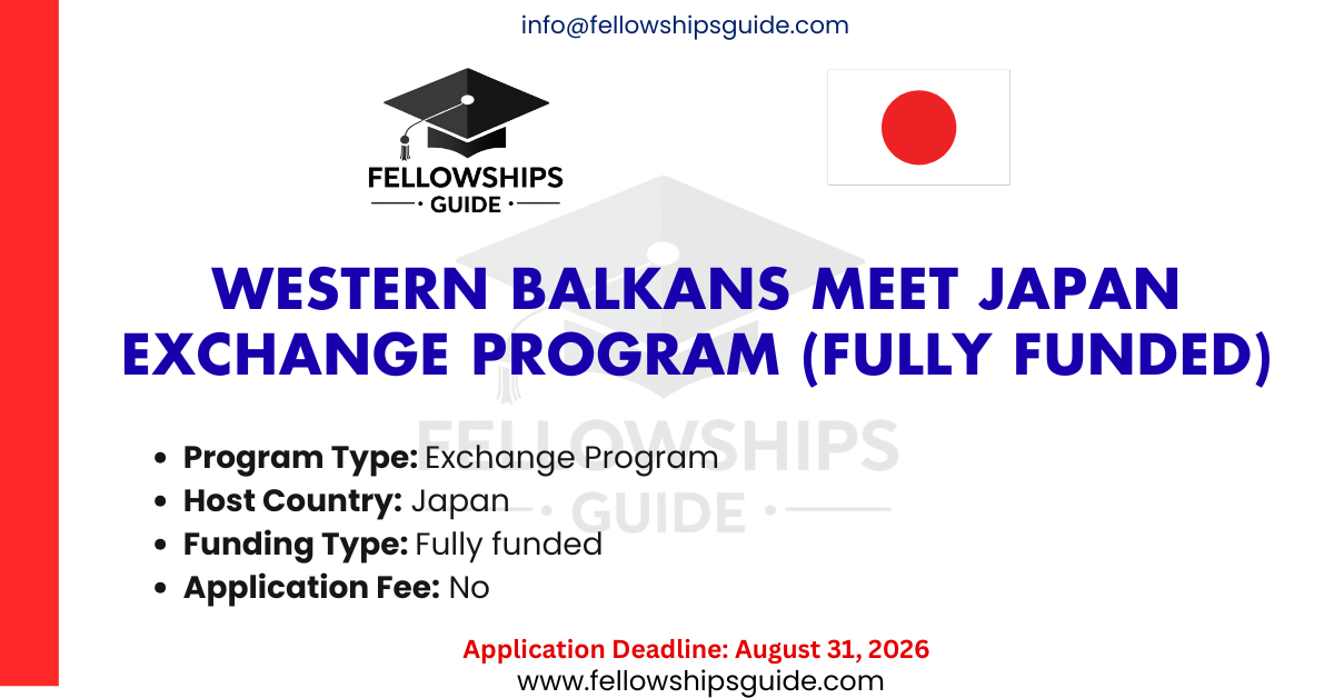 Western Balkans Meet Japan Exchange Program (Fully Funded)